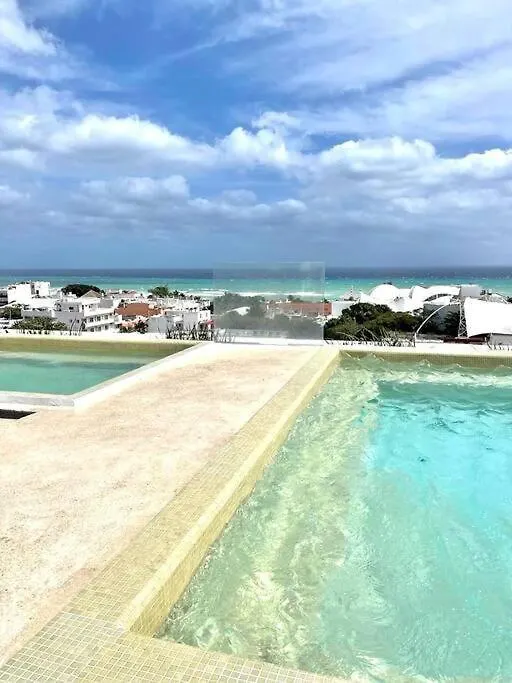 Comfortable Condo W/ City Views Rooftop Pool & Gym - 319 Musa Playa del Carmen Mexico