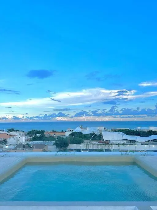 Comfortable Condo W/ City Views Rooftop Pool & Gym - 319 Musa Playa del Carmen Apartment
