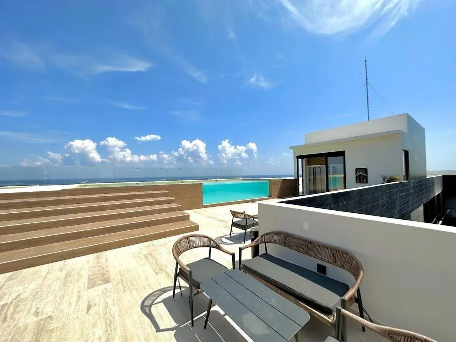 Apartment Comfortable Condo W/ City Views Rooftop Pool & Gym - 319 Musa Playa del Carmen