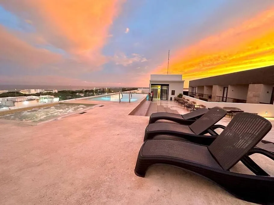 Comfortable Condo W/ City Views Rooftop Pool & Gym - 319 Musa Playa del Carmen 0*,